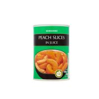 Canned peach irregular slices