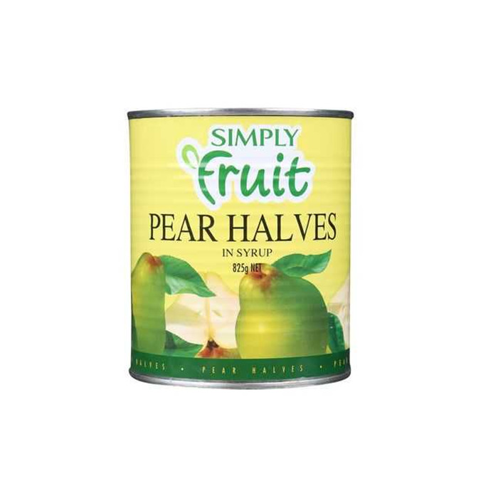 820g  canned pear halves
